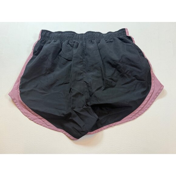 Nike Dri-Fit Womens Running Shorts Black & Pink Wicking Medium (bin DD191) - Picture 2 of 6